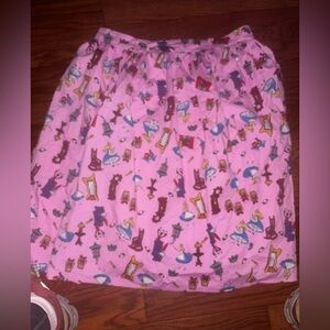 Disney Women's Alice in Wonderland Printed Midi Skirt Sz 14